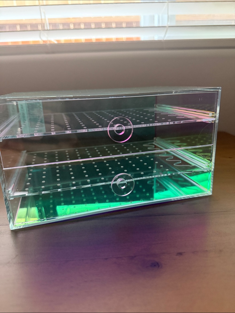 Target Iridescent Acrylic 2 Drawer Organizer